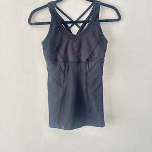 Lululemon yoga black Strappy Athletic Tank Top